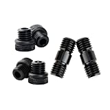 NICEYRIG M12 Thread 15mm Rod Rail Extension Connector and Rod End Stopper Screw Applicable for Standard 15mm Rod Support DSLR Rig Rail Block - 460