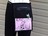 Skulls black, Hip Side Apron money Pouch Waitress pockets, I Pad Mini, Restaurant Bars Cafes Janet's Aprons