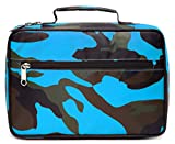 BLUEFAIRY Kids Adventure Bible Cover for Boys Scout Camping Field Handbook Book Carrier Carrying Bag Protective Case Journal Holder Organizer Camouflage Nylon Waterproof Christmas Gift (Blue Camo)