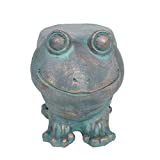 Christopher Knight Home 307407 Dawn Frog Garden Stool, Lightweight Concrete, Copper Patina Finish