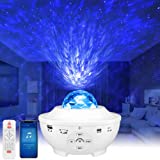 Star Projector,Galaxy Projector,Starry Night Lamp,Ocean Wave Projector Night Light w/ Music Player Bluetooth Speaker and Timer Remote Control Starlight for Kids Adult Bedroom Birthday Christmas Gift