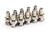 RuiLing 10 Pack RCA Female Plug to BNC Male Jack Adapters Coaxial Connector for CCTV Video