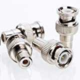 RCA Female to BNC Male Adapter Connector (10/20/30/50/100 Pack) (10)