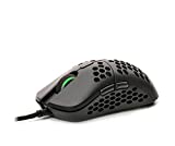 HK Gaming Mira M Ultra Lightweight Honeycomb Shell Wired RGB Gaming Mouse - Up to 12 000 cpi | 6 Buttons - 63g Only ( Mira-M , Black )