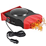 Car Heater,12V 150W Portable Heating and Cooling 2 in 1 Modes for Fast Heating Defrost Defogger and Automobile Windscreen Fan Cooling Fan in Cigarette Lighter