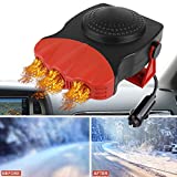 2022 New Upgrade Car Heater, 12V Portable car Heater,2 in 1 Heating Fan/Cooling Fan, Fast Heating Quickly Defroster Demister for Auto, Air Conditioners, SUV, Taxis, Jeeps, Trucks（RED）