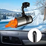 12V Car Heater Portable Heater, Car Heater, 12 Volt 150W Auto Heating Fan, Portable Car Defrost Defogger - Can Be Attached to The Windshield