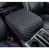JDMCAR Center Console Cushion Compatible with 2015-2020 Ford F150 Accessories, Customized PU Leather Armrest Cover Center Console Protector (Fits Bucket Seat Only)