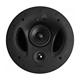 Polk Audio 90-RT 3-Way In-Ceiling Speaker - The Vanishing Series | Perfect for Mains, Rear or Side Surrounds | Paintable Wafer-Thin Sheer Grille | Dual Band-Pass Bass Ports for Low Frequencies