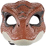 JURASSIC WORLD Movie-Inspired Velociraptor Mask with Opening Jaw, Realistic Texture and Color, Eye and Nose Openings and Secure Strap; Ages 4 and Up