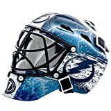 Franklin Sports Tampa Bay NHL Team Logo Mini Hockey Goalie Mask with Case - Collectible Goalie Mask with Official NHL Logos and Colors
