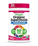 Orgain Organic Green Superfoods Powder, Berry - Antioxidants, 1 Billion Probiotics, Vegan, Dairy Free, Gluten Free, Kosher, Non-GMO, 0.62 Pound (Packaging May Vary)