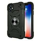 ORIbox Case Compatible with iPhone 11 Case, Heavy Duty Shockproof Anti-Fall case with Ring Kickstand