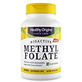 Healthy Origins Methyl Folate 800 mcg (Quatrefolic, Non-GMO, Bioavailable Folate, Gluten Free, Neurotransmitter Support), 120 Veggie Caps