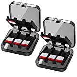 CamKix Game Case Compatible with Nintendo Switch - Fits up to 48 Nintendo Switch Games - Protective Storage System - 2X Game Card Organizer - 2X Hard Shell with 24 Slots