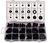 Ram-Pro 125 Piece Rubber Grommet Eyelet Ring Gasket Assortment, Set of 18 Different Sizes, with See-Through Divided Organizer Case – Ideal for Automotive, Plumbing, and PC Hardware/Piano Repair etc.