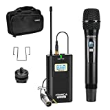 Comica CVM-WM100 H UHF 48-Channel Professional Wireless Handhled Microphone System for Canon Nikon Sony Panasonic Fuji DSLR Camera, XLR Camcorder, Smartphone, Perfect for Video Recording/Interview.