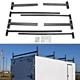 Riwful Adjustable Roof Ladder Racks Fit for 4'-7' Wide Enclosed Trailers Cargo Vans Trucks or Pickups