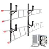 HILDIRIX Side Mount Ladder Rack for Enclosed Trailer (Carry 2 ladders) Exterior Side Wall