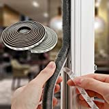 Tooperze Weather Stripping for Door,Self Adhesive Brush Window Seal Strip for House Windows Weatherproof Soundproof Dustproof 32.8 FT Length