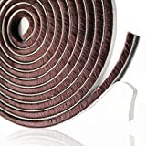 SENKEI Brush Weather Stripping 11/32 inch x 11/32 inch Self Adhesive Pile Seal Strip for Door Window Wardrobe Seal Weatherproof Soundproof Dustproof