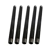 Supply Giant 1-1/4 Inch Black Pipe, One And Quarter Inch Malleable Steel Pipes Fitting Build DIY Vintage Furniture, 1-1/4" x 60" (Pack Of 5)