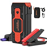 NEXPOW Battery Jump Starter 2500A 22000mAh Car Jump Starter (up to 8.0L Gas/8L Diesel Engines) 12V Car Battery Booster Pack with USB Quick Charge 3.0 and 4 LED Modes Red Blue Warning