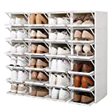 JJMG Stackable Shoe Box Drawer Type Design 4 Sets of 3 Push-Pull Transparent Shoe Container Home Organizer Clear Plastic Shoe Storage For Men Large (12 Shoe Boxes)