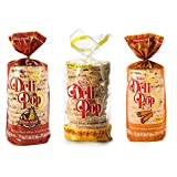 Kim’s Deli Pop Rice Cakes | Original, Whole Wheat, Cinnamon | Keto, Paleo, Multigrain, Natural, Vegan | Sugar Free Korean Snack | Low Calorie, Low Fat | Variety 3 Pack |