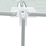 3 Way Sneeze Guard Holder Corner Connectors for Plexiglass, Acrylic Sheets & Airborne Droplet Barrier Panels 3/16" Thick, 10 Pack