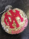 Phi Mu Christmas Ornament, Phi Mu, Sorority Ornament, greek letter ornament, personalized ornament, christmas gift