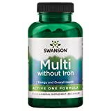 Swanson Active One Multivitamin Without Iron 90 Capsules