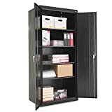 Alera ALECM7824BK Assembled 78" High Storage Cabinet, w/Adjustable Shelves, 36w x 24d, Black