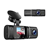 TOGUARDVIDEO Dual Dash Cam 1080P Front and Cabin Car Dashboard Camera with IR Night Vision, 2 Channel Driving Recorder Motion Detection, Parking Monitoring, Accident Locked, Loop Recording, 1.5in LCD