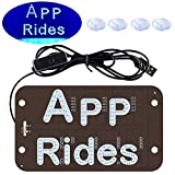 LED Rides Share Light Sign, KaiDengZhe APP Rides LED Sign Light Decor with Suction Cups Glowing Decal Accessories USB LED nterior Indicator Lamp for Driver on Hook on Car Window Windshield （Blue）