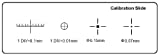 Microscope Stage Micrometer Calibration Slide (TCM-H) with 4-Scales and 0.01mm Line Resolution