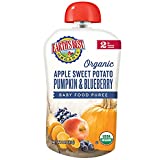 Earth's Best Organic Stage 2 Baby Food, Apple, Sweet Potato, Pumpkin & Blueberry, 4 Oz Pouch (Pack of 12)