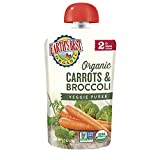 Earth's Best Organic Stage 2 Baby Food, Carrots & Broccoli, 3.5 Oz Pouch (Pack of 12)