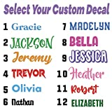 Personalized Custom Font Decal Sticker Compatible with Yeti RTIC Tumbler Cup, Laptop, Phones, RV, Boats, Containers, and Vehicles (Glitter Colors Available)