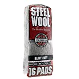 Homax 33873161073 Steel Wool, 16 pad, Extra Coarse Grade #4, Rhodes American, Heavy Duty Steel Wool