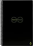 Rocketbook Smart Reusable Notebook, Core Letter Size Spiral Notebook, Infinity Black, Dot Grid, (8.5" x 11")