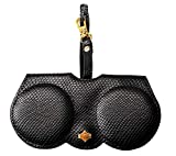 Sopaila Snake Skin Eyeglasses Clip PU Glasses Case Multifunctional Sunglasses Bag，Black