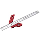 YX-3 Center Finder Woodworking Square Center Scribe 45 90 Degrees Angle Line Scriber Marking Tools Metric and Inch Ruler Magnetic Wood Measuring Scribe Tool