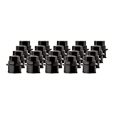 DPAccessories CC-3B-P-OBK05020 Black Wheel Lug Nut Cap Cover for Chevrolet and GMC - 20 Pack