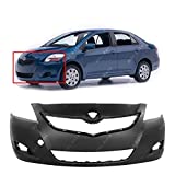 MBI AUTO - Primered, Front Bumper Cover Fascia for 2007-2012 Toyota Yaris Sedan 4-Door 07-12, TO1000321