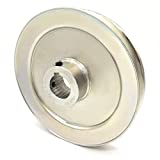 Phoenix Mfg. V-Groove Drive Pulley, 6'' Diameter, 1" Bore, Steel