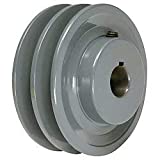2AK44X1 Pulley | 4.25" X 1" Double Groove AK Fixed Bore Pulley