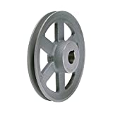 1" Fixed Bore 1-Groove Standard V-Belt Pulley 7.25" OD