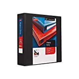 Staples 82679 Heavy Duty 2-Inch 3-Ring View Binder Black (24684)