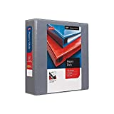 Staples 976041 2-Inch Staples Heavy-Duty View Binders with D-Rings Gray